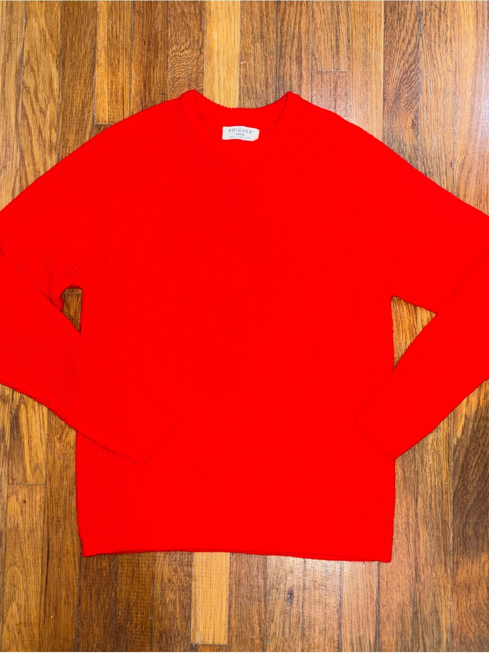 Primark Bright Red Men's Crewneck Sweater